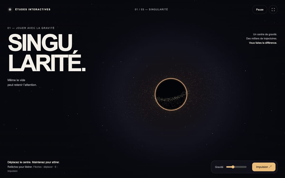 Aperçu de l'étude Singularité